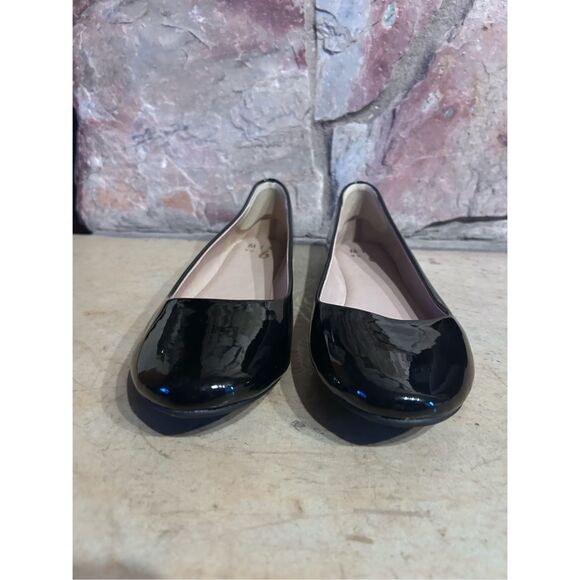 Mix No. 6 Dayley1 Faux Patent Leather Black Ballet Flats Size 8 - Picture 2 of 10